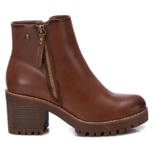 REFRESH - Botín Mujer Camel - Calzado Cómodo y Versátil - Moda casual - Modelo 17231103 (Talla 40)