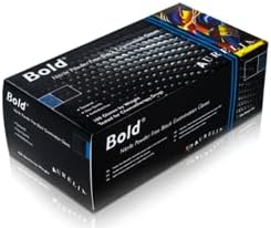 UK BEST BRANDS Packaging + 100 Black Nitrile Disposable Gloves - Ideal for: Tattooist mechanic (SIZE MEDIUM)