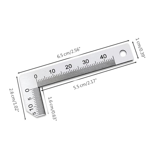 Calibrador Chamfer Profesional para Medición Interna y Externa miniatura 6