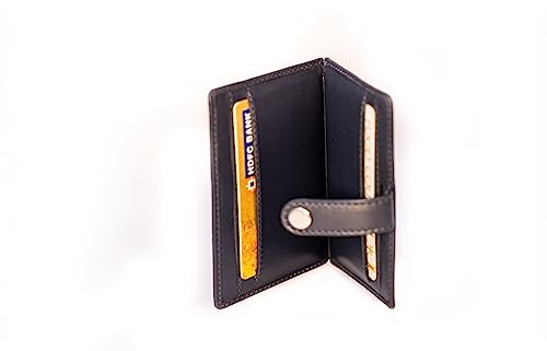 Image of BROWN BEAR Premium Branded Men's Pure German Nappa Leather, RFID ATM Card Holder (Blue)