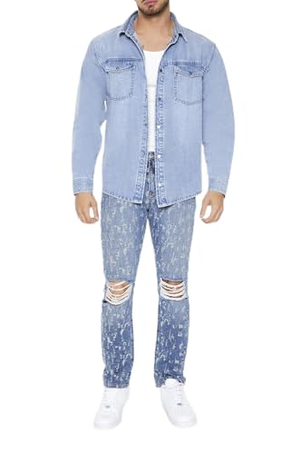 Jeans slim-fit destroyed Forever 21, le pantalon décontracté homme pour vos sorties