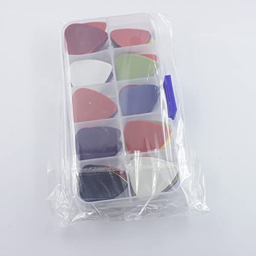 DERCLIVE Lot de 50 médiators de guitare de couleurs assorties 0,71 mm, 0,81 mm, 0,98 mm, 1,2 mm, 1,5 mm, couleurs… - Les Beatles, Paul McCartney, John Lennon, RIngo Starr, George Harrison DERCLIVE Lot de 50 médiators de guitare de couleurs assorties 0,71 mm, 0,81 mm, 0,98 mm, 1,2 mm, 1,5 mm, couleurs… – Image 3