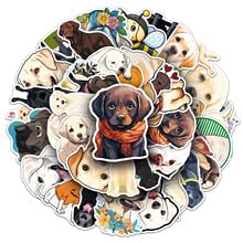 50 Pcs Animals Dog Stickers for Kids Teens Adults Boys Girls Gift,Labrador Retriever Stickers Pack for Laptop,Skateboard,Luggage,Car,Bike, Cup,Computer,Water Bottle Decor,Vinyl Waterproof Stickers — image 1