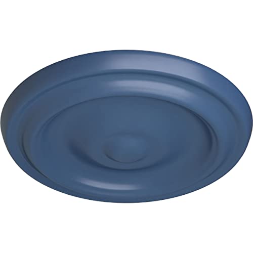 Image of 9 5 /8 inchOD x 1 1 /8 inchP Maria Ceiling Medallion (Fits Canopies up to 1 3 /4 inch), Hand-Painted Americana