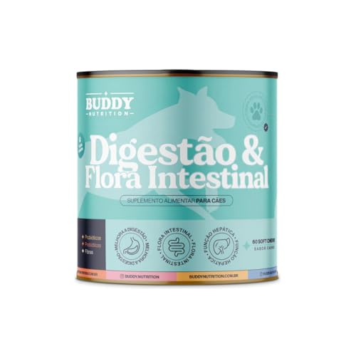Buddy Nutrition Suplemento Alimentar Digestão E Flora Intestinal Cães Cão Cachorros