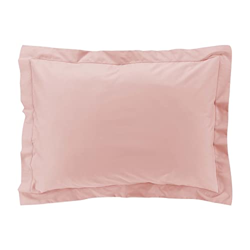 Douceur d'Intérieur Funda de Almohada (50 x 70 cm) Percaline Rosa, Percal de Algodón