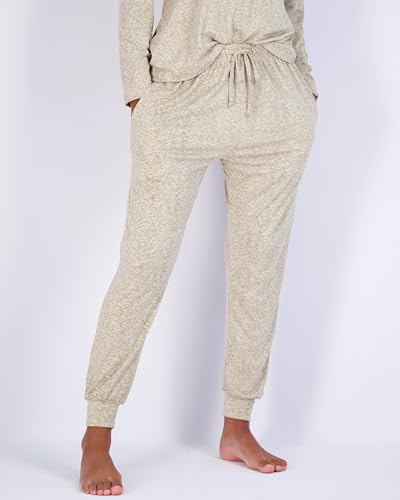 4 peças: moletom feminino de manga comprida com capuz e conjunto de calça jogger - moletom casual ma
