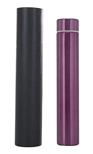 ChezMax Slim Thin Stainless Steel Vacuum Insulated Water Bottle Leak Proof Eco-Friendly Travel Cup Sports Drink Bottle 8.8OZ Rose Red