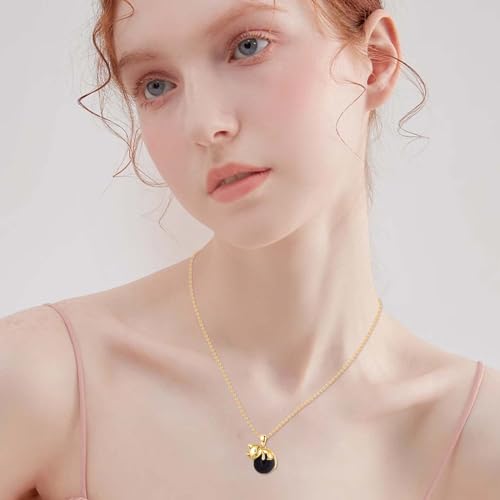Collier en argent de qualité supérieure Vadmans avec pendentif chat mystique
