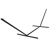 Hatteras Hammocks 15 ft. Tri-Beam Steel Hammock Stand with Right Connection Design and Cape Shield Powder Coating, 600 LB Weight Capacity, Handcrafted in The USA - Black