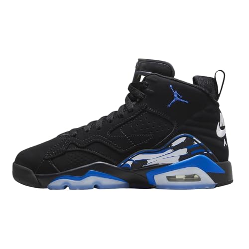 Jordan MVP Big Kids Shoes Size-4.5 Black/Game Royal-White