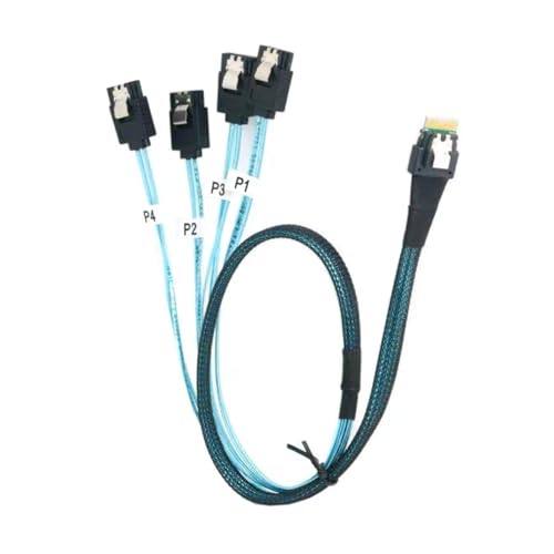 Cable Adaptador Slimline S/A/S 4.0 SFF-8654 1m miniatura 4