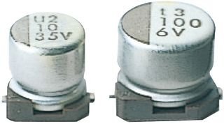 CAPACITOR ALUM ELEC 4.7UF 35V 20%, SMD/Aluminium Electrolytic Capacitors - SMD / UWX1V4R7MCL1GB. / (PK OF 4000)