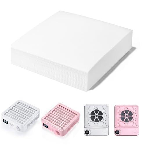 Papel Filtro Desechable 100 Hojas para Colector de Polvo Uñas miniatura 1