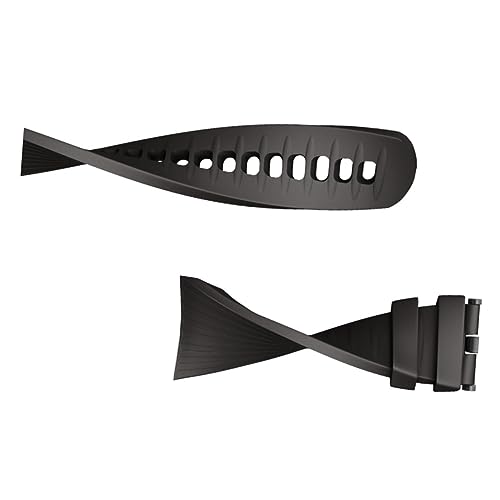 Bracelet montre silicone anti irritation noir Uonlytech résistant - 7