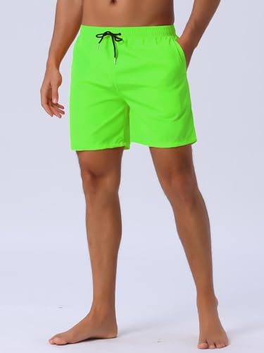 Men's Summer Colorful Elastic Waist Drawstring Surfing Board Shorts2