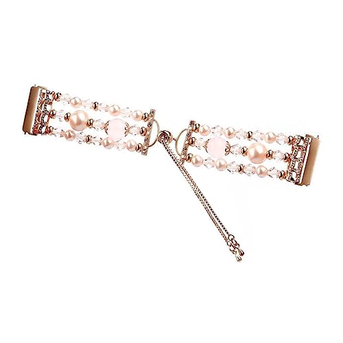 Correa de reloj de ágata y cristal pulsera elegante para diario y oficina
