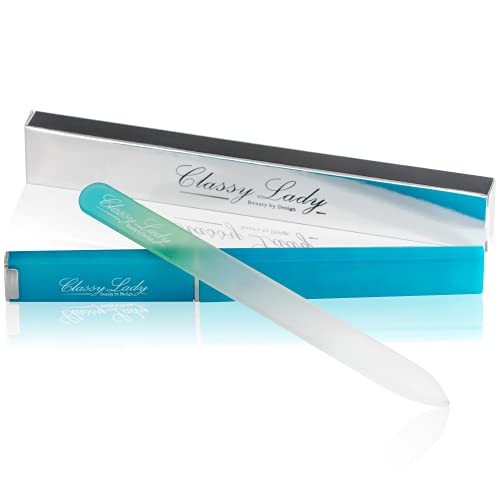 ClassyLady Glass Nail File - Crystal Nail File, Filing Board for...