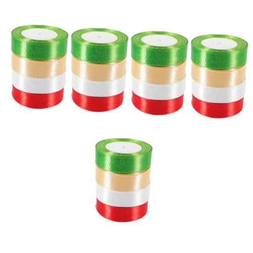 Ipetboom 5 Juegos Cinta Para Embalar Lazos Navideños Cinta Decorativa Para Árbol De Navidad Resistente Al Desgaste Hecha A Mano Bonita 4 rollos*5