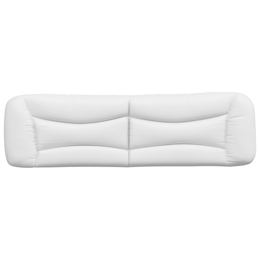 Coussin de tête de lit Blanc 180 cm Similicuir,Armoire De Tête De Lit,Tête De Lit pour Adulte,Meuble De Chambre À Coucher