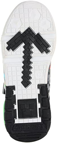 Minecraft Shoes For Boys, Light-Up Sneakers With Adjustable Strap, Green/Black, Size 13 Little Kid #TOP4