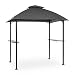 Produktbild blumfeldt Steakhouse al Sur Pavillon Grilldach, Größe: 244x260x152cm (BxHxT), Regen-/Sonnenschutzdach: Polyester 160g wasserabweisend/flammhemmend, Rahmen: 4x4cm pulverbeschichteter Stahl, dunkelgrau