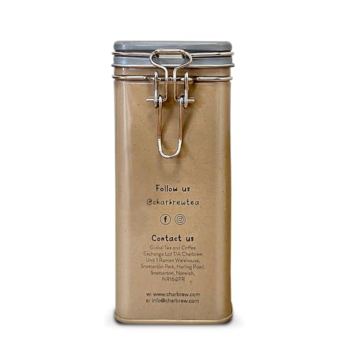 Charbrew Winnie Hunny & Lemon Metal Tea Tin Caddy Gift – 60 Teabags Herbal Tea
