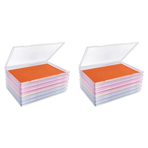 Boîtes de rangement pour photos 20x25 cm avec loquet (Lot de 12)