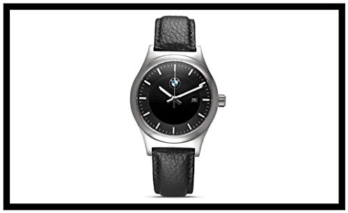 Preisvergleich Produktbild Original BMW Herren Armbanduhr Uhr Chrono, Leder, Schwarz