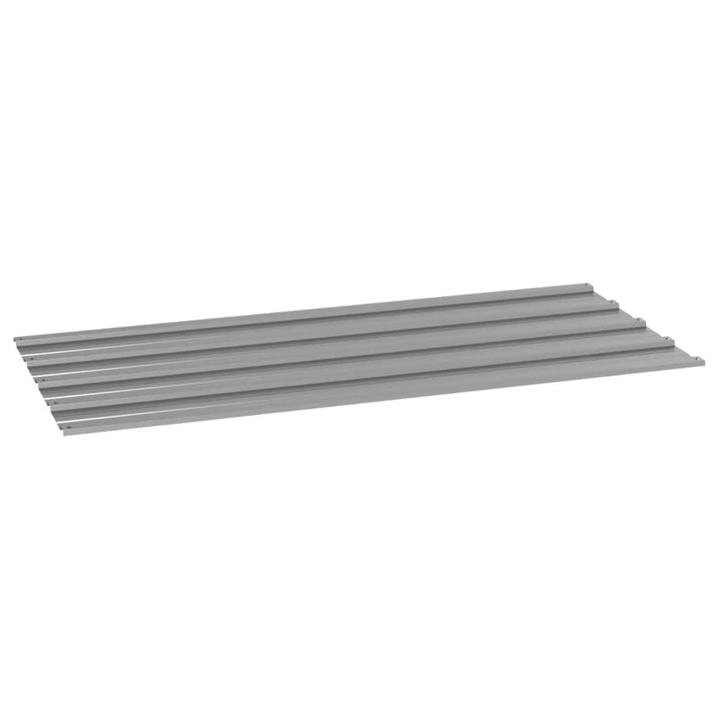 Placas de techo 12 unidades de acero corten 100 x 44 cm – placas de chapa ondulada robustas para cobertizos, garajes y jardinería