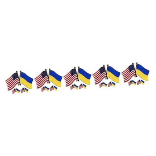 Broche de drapeau pays double en alliage injecte de haute finition