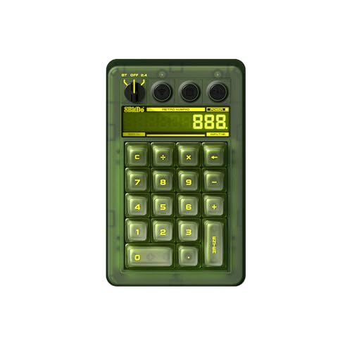 Image of 8BitDo Retro 18 Mechanical Numpad, Supports Calculator Mode, Bluetooth /2.4G /USB-C Numpad for Windows and Android - Xbox Edition