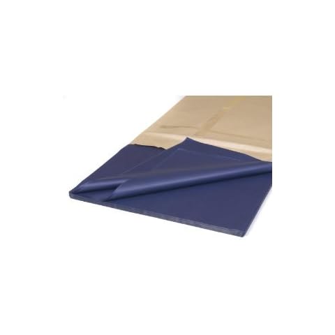 Navy Blue Tissue Wrapping Paper - 20 Sheets - 18GSM Colour Fast Acid Free - 35 x 45cm Cover
