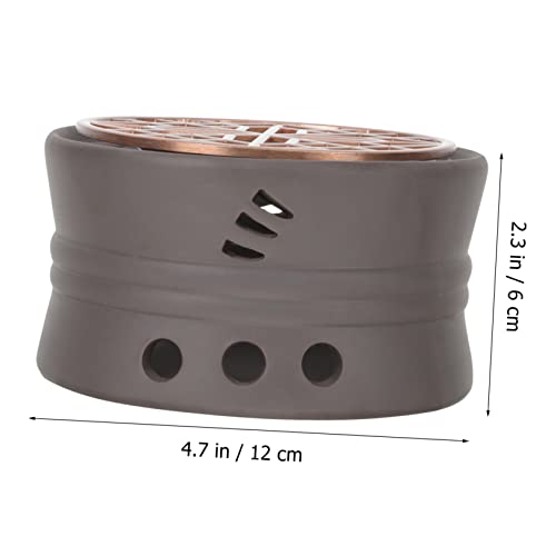 Soporte para tetera PRETYZOOM de cerámica refractaria con candelabro 3