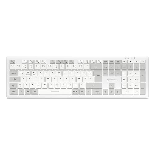 Teclado inalámbrico para evitar cables Sharkoon OfficePal K30W blanco suave 2