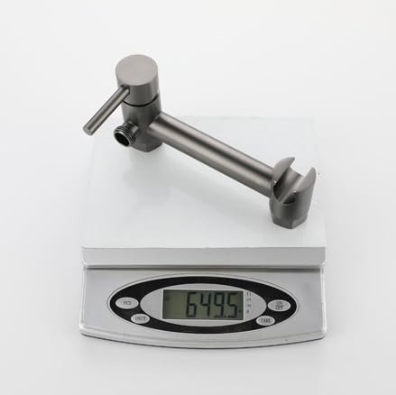 Pulverizador De Didé Para Inodoro Bidet Para Inodoro Con Agua Caliente Bidet Para Inodoro Mango Único gris Pistola tubería De Acero Inoxidable