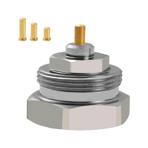 Válvula de radiador – Adaptador de conector termostático de metal, cabezales de radiador de control de temperatura, para sistema de calefacción, casa, villa, interior, oficina, dormitorio, sala de
