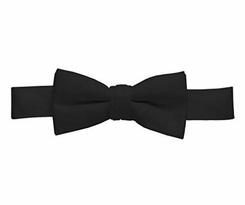 HOLD'EM Bow Tie For Boys and Baby Satin look Solid Color Adjustable Pre-tied
