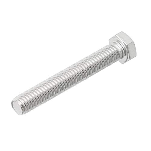 Image of M8 x 30mm Hex Head Bolts Screws Grade 5.8 Stainless Steel, Fasteners Fully Machine Threaded SUS304 10 Pcs