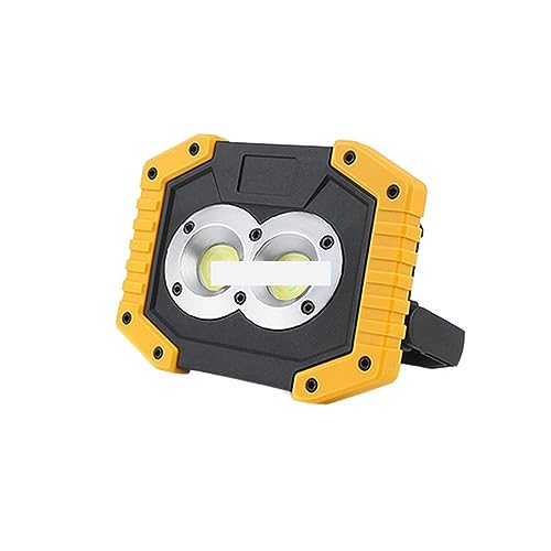 Projecteurs LED, Projecteur LED COB Portable 20W Projecteur Rechargeable Lampe De Secours Extérieure Lampe Torche Achat En Option Batterie 18650 pour terrains...