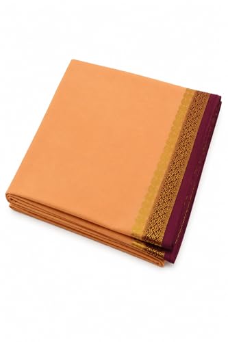 Image of Anushka Fashions Semi Mysore Crepe Silk Saree with 2D Pattern, Contrast Border, Rich Pallu & Blouse Piece Included, Lightweight Ethnic Wear for Festive, Party & Traditional Occasions