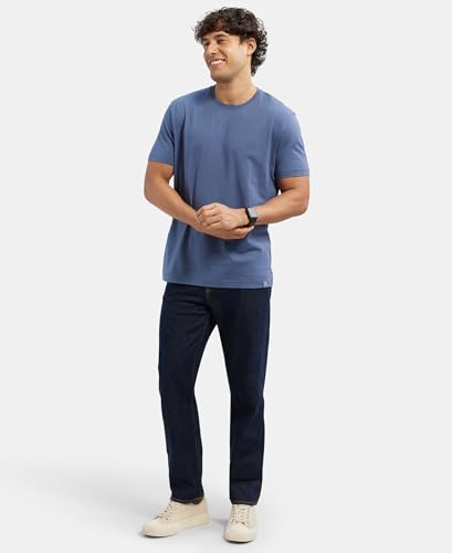 Image of Jockey IM21 Men's Super Combed Supima Cotton Solid Round Neck Half Sleeve T-Shirt