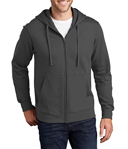 JustBlanks Men's Casual Full-Zip Hoodie Sweatshirt - Performance Loose-Fit Comfortable Fleece Hooded Sweatshirts for Men's - Main Image