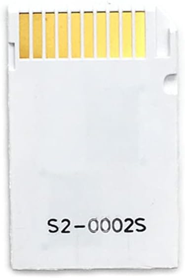 YANHAO [Video Game Parts] 1Pcs SD TF to Memory Stick MS Pro Duo for PSP 1000 2000 3000 Card Dual 2 Slot Adapter Converter [Replace] (Color : White Dual Card Slot)