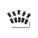 parabrisas para moto suzuki gz150 Color plata Phoenixset 10pcs Motorcycle Carning Tornillos de Parabrisas Tornillo Tornillos de Parabrisas Perno Ajuste para Suzuki Ajuste para Kawasaki FIT FOR Yamaha 10PCS