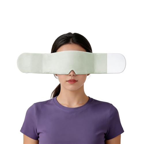 SilkCielo Weighted Eye Mask for Sleeping Perfect for Women Migraines and Relaxation Eye Pillow Eyes Blanket - Gray