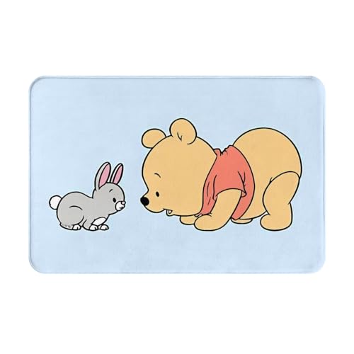 玄関マット くまのプーさん かわいい 漫画 ドアマット バスマット 滑り止め 耐摩耗 おしゃれ キッチンマット ふわふわ 洗える 四季通用 人気 アニメ 40x60cm