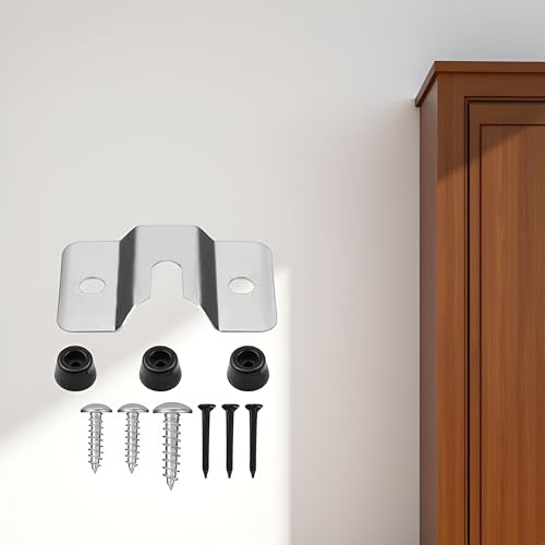 Silver Mounting Bracket Kit Screws Darts Boards for Wall Hanging Mounting Bracket Kit The Can Be Firmly Fixed to The Wall, Back Panel Or Cabinet