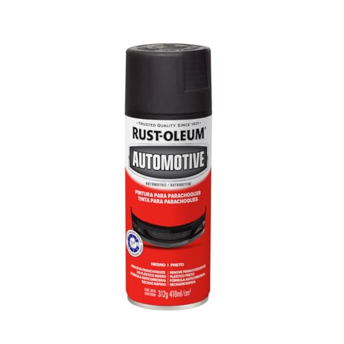 Pintura, Automotive Parts and Accessories RPM Esmalte Aerosol Automotive Parachoques Protector Negro Mate 312 g