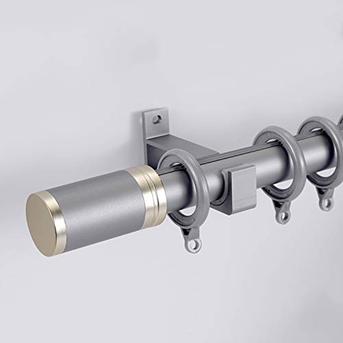 LERANXIN 2 Pezzi di Staffa per Bastone per Tende, Silver Grey Staffa per Aste per Tende, Asta Armadio Supporto in Lega di Alluminio di Alta Qualità, Adatto per Aste per Tende e Aste per Guardaroba - Image 5
